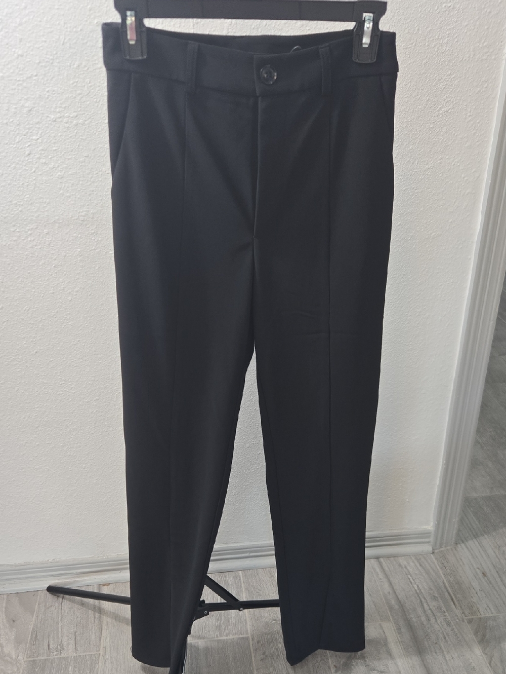 Womens Black Dress Pants - Classic Straight Fit